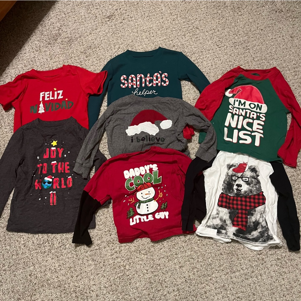 GIANT Christmas outfit bundle- various brands, 2T and 24 Month